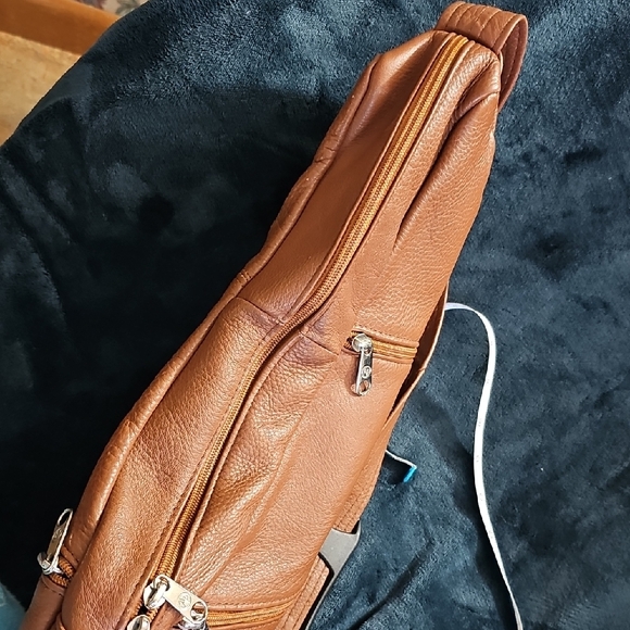 Brown Leather Sling Bag - Picture 2 of 11